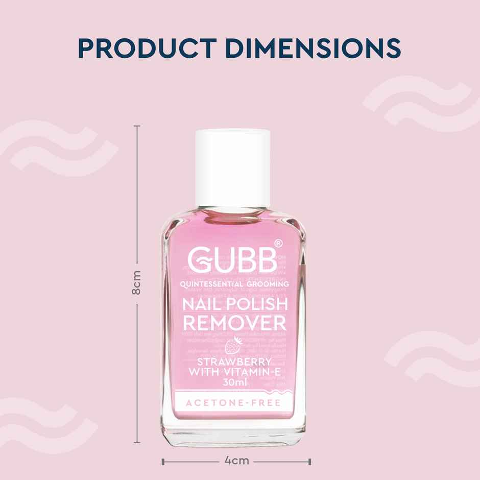 GUBB Nail Polish Remover | Strawberry