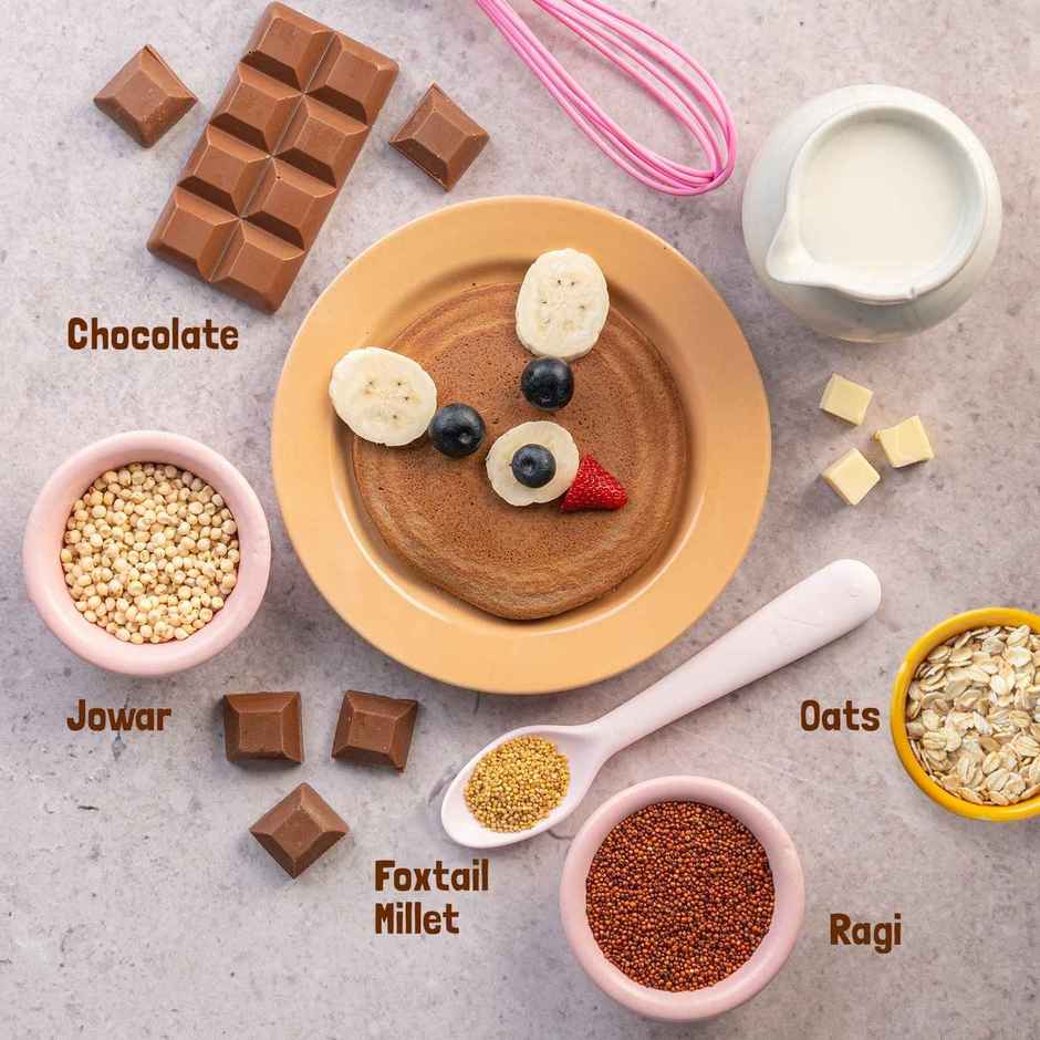 Slurrp Farm Chocolate Millet Pancake Mix | No Maida