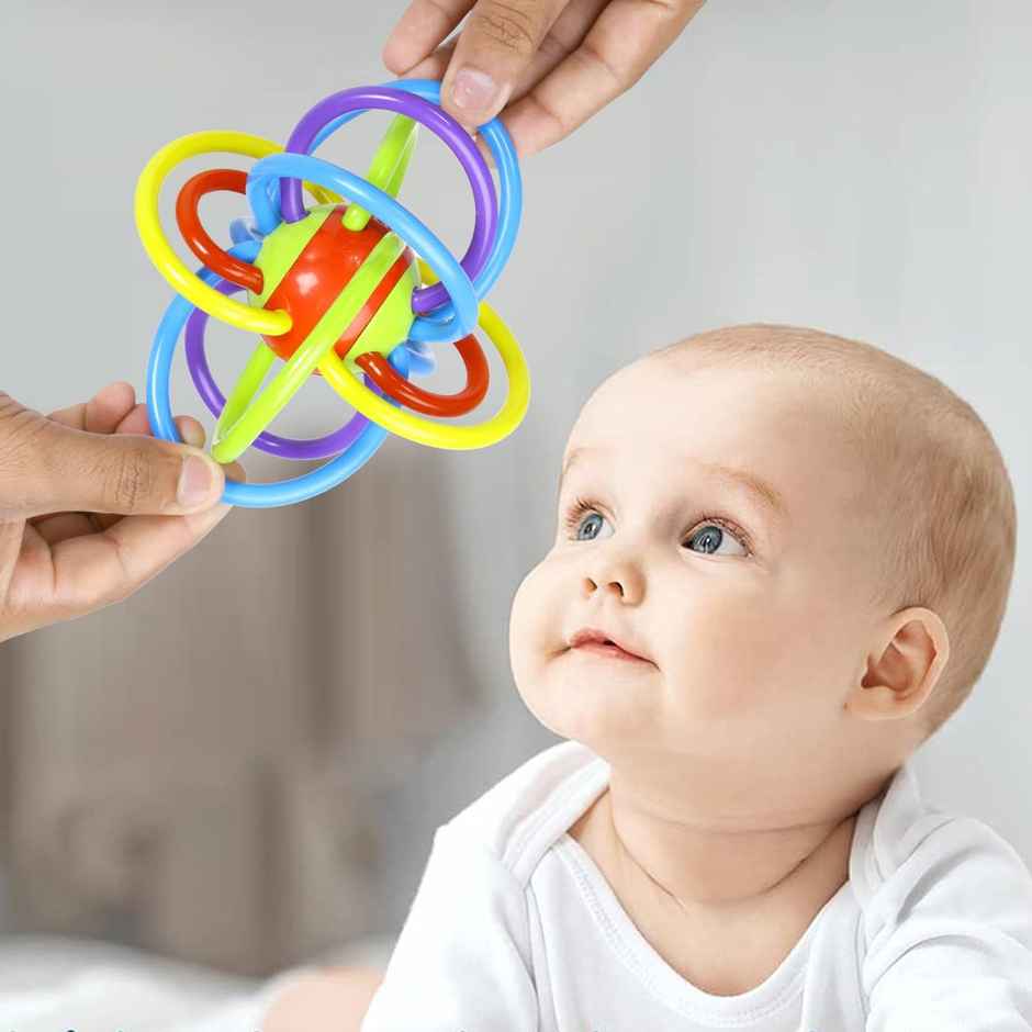 Webby Sensory Baby Teether Tube Ball Loopi Toy for New Borns