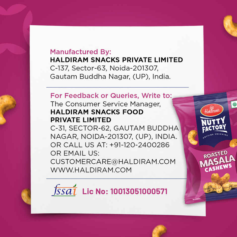 Haldiram's Nutty Factory Roasted Masala Cashews