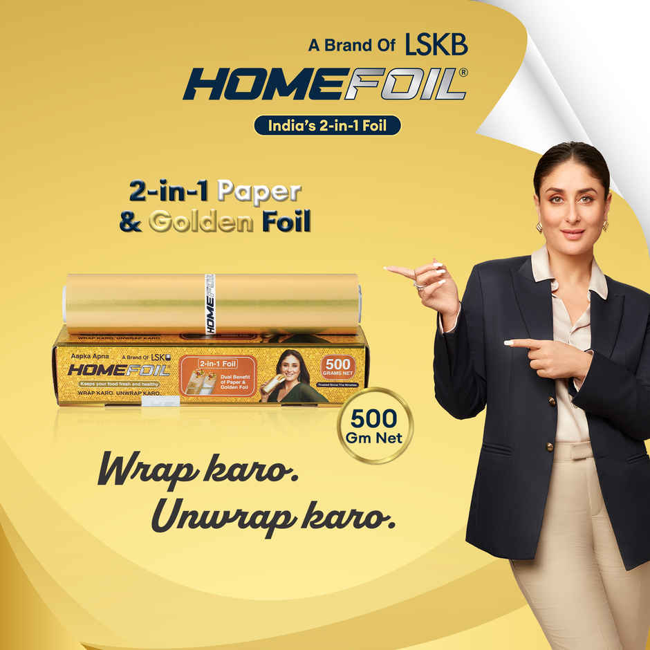 HOMEFOIL 2-in-1 Paper & Golden Foil