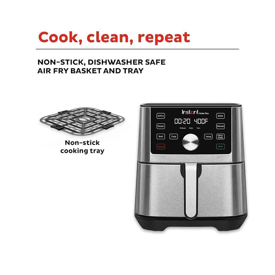 Instant Pot Air Fryer, Vortex 6 Litre,360 Degree Evencrisp Technology, Uses 95 % Less Oil 1500W