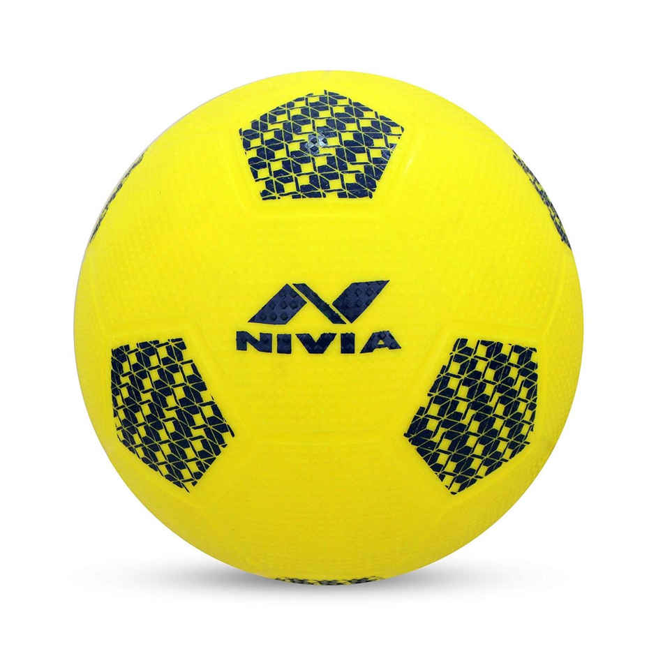 Nivia Home Play Football - Yellow/Blue Size 5
