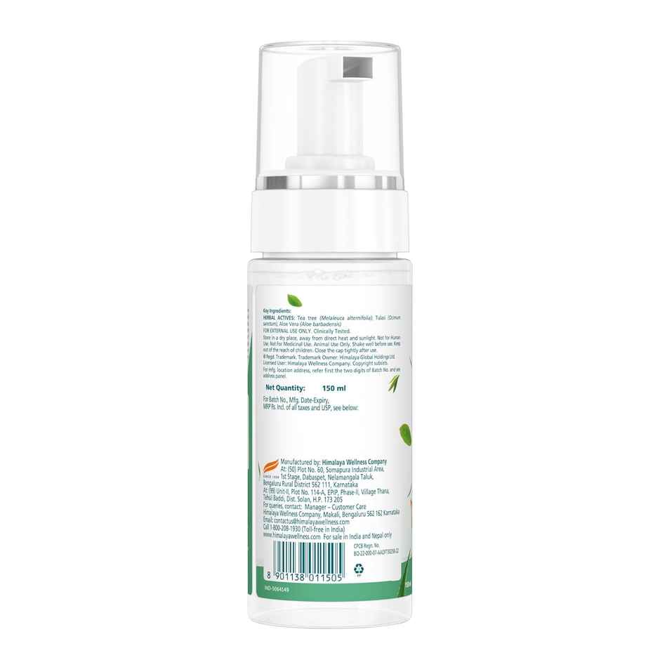 Himalaya Erina Fresh Rinse-Free Foam Cleanser & Dry Shampoo | Aloe Vera, Basil, Tea Tree Oil