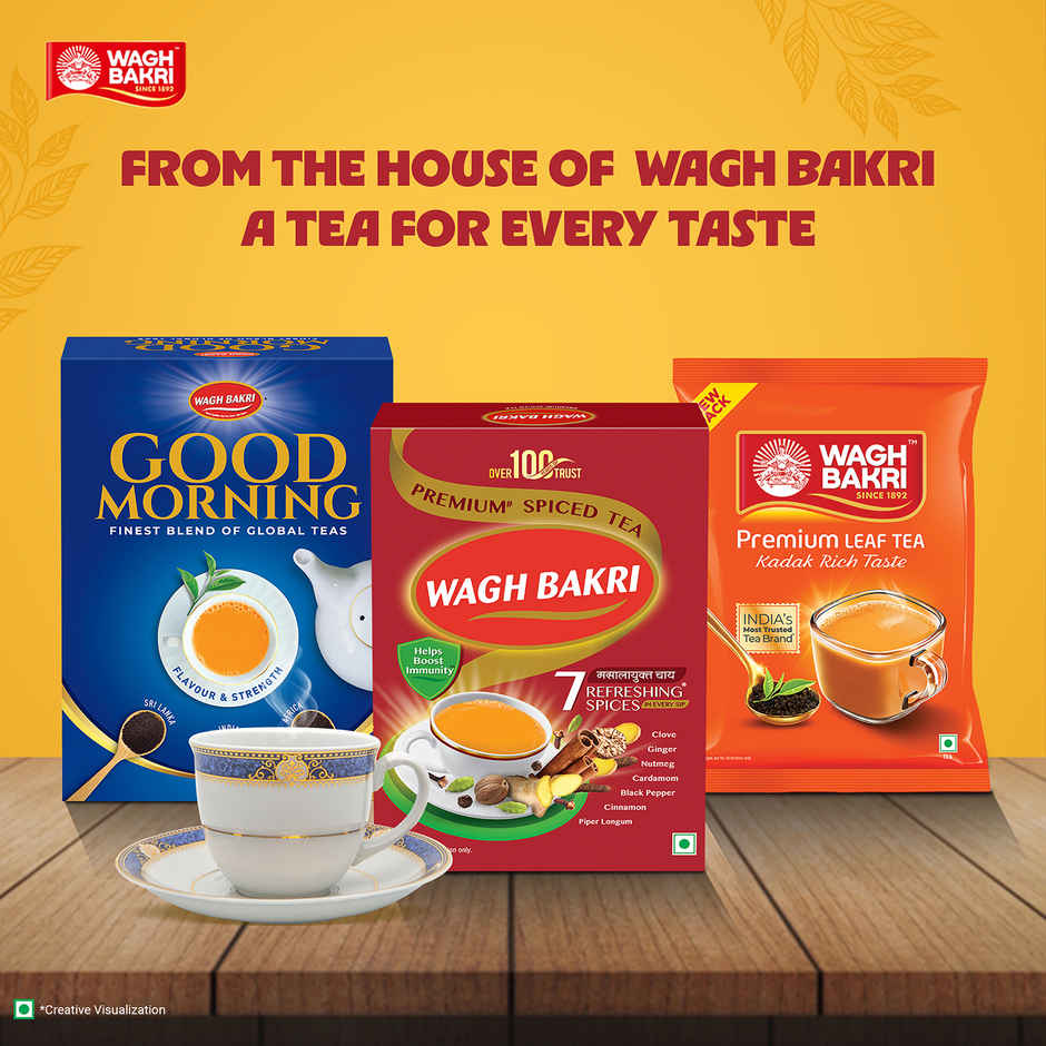 Wagh Bakri Premium Spiced Tea Combo