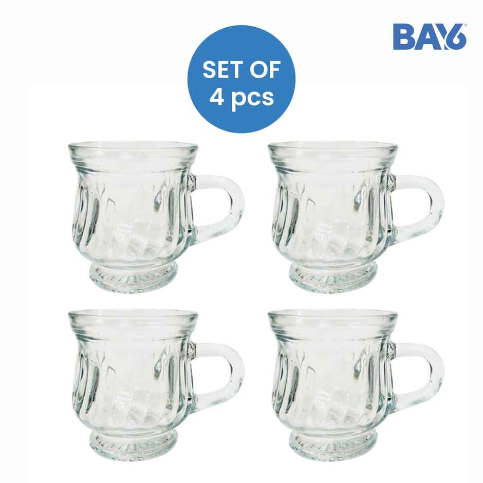 BAY6 Glass Tea Cup 100 ml - (4pc)