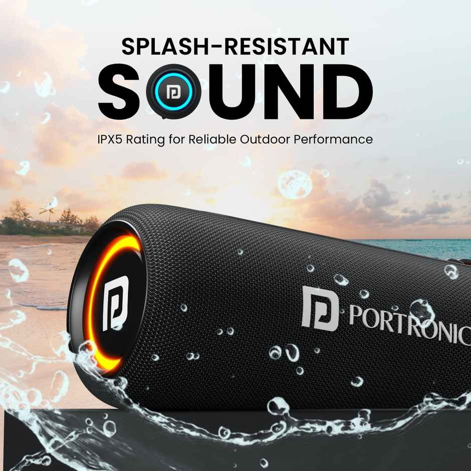 Portronics Resound 2 15 W Portable Wireless Speaker- Black