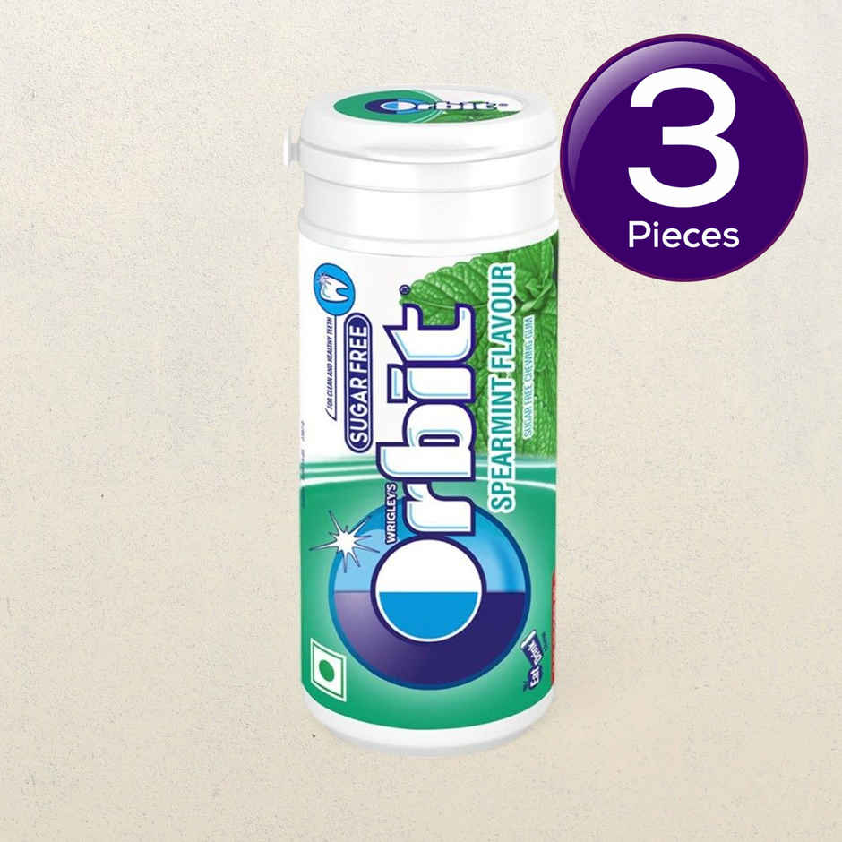 Orbit Sugar Free Spearmint Chewing Gum Tube Combo