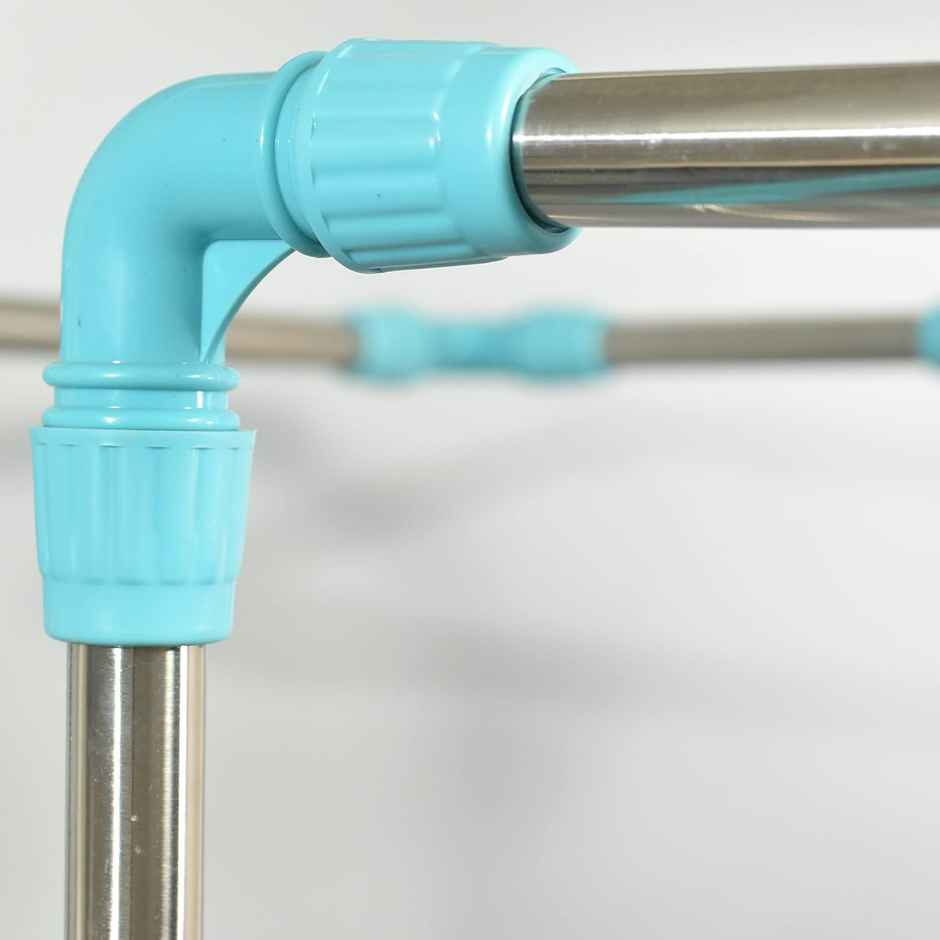 Cipla Plast Stainless Steel With Co-Polymer Strong & Heavy King Jumbo Cloth Dryer Stand | Green