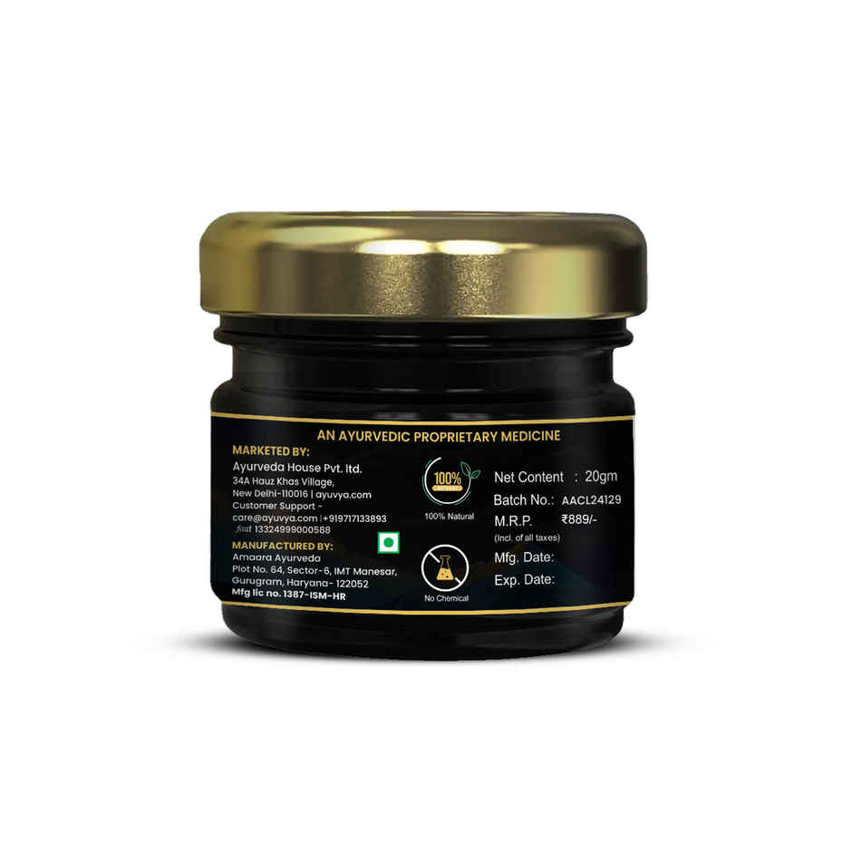 Ayuvya Himalayan Shilajit Resin, High Quality & Pure