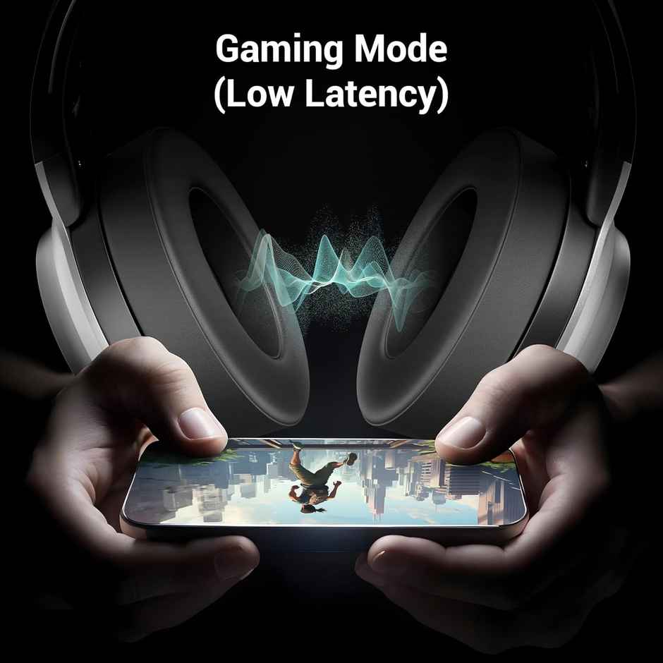 Zebronics Envy 2 | BT Headphone (BT v5.3) | ENC | 65* Hours Playback-Gaming Mode | Black