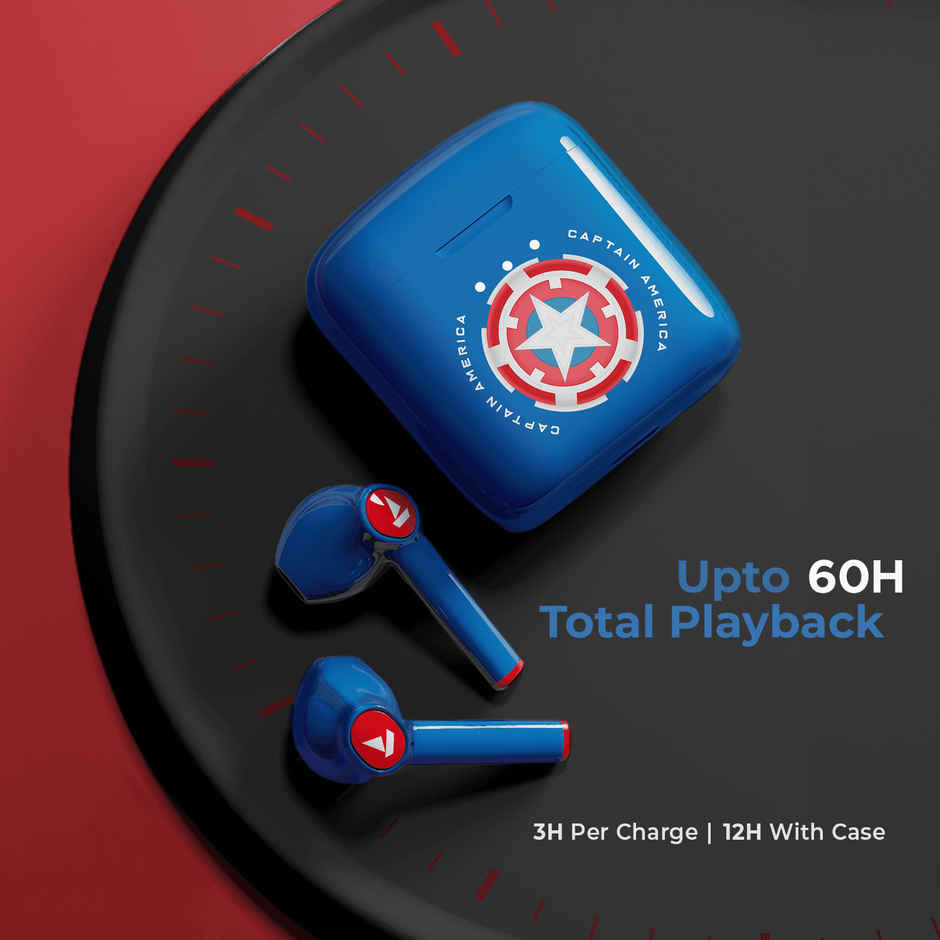 boAt Airdopes 131 TWS Earbuds w/ 60 Hrs Playtime, ASAP Charge, 13mm Drivers & BTv5.1 - Captain's Blue