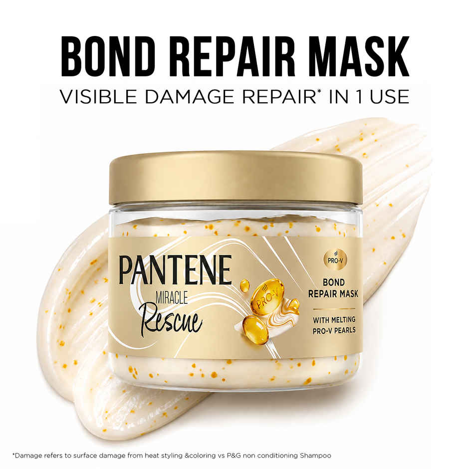 Pantene Bond Repair Mask, with 10000 ProV Pearls | Visible Repair in One Use