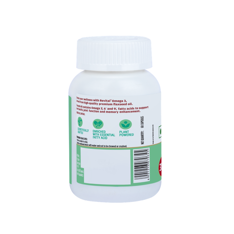 Revital Omega 3 VEGetarian 1000mg Flaxseed Oil
