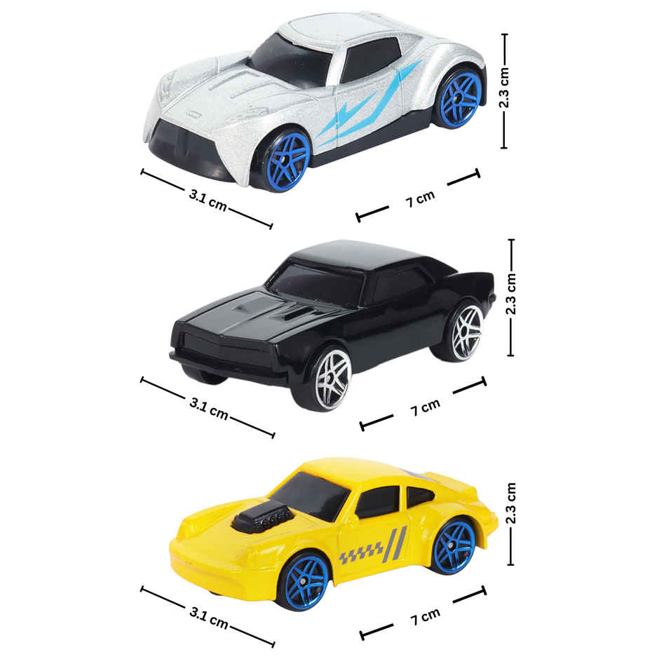 Race N Roll 1:64 Metal Die Cast Car | Nz.po959.br | Pack of 3