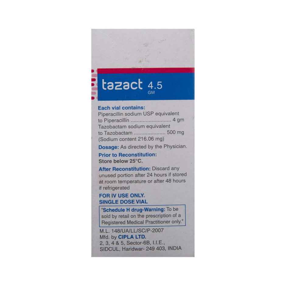 Tazact 4.5 GM Injection