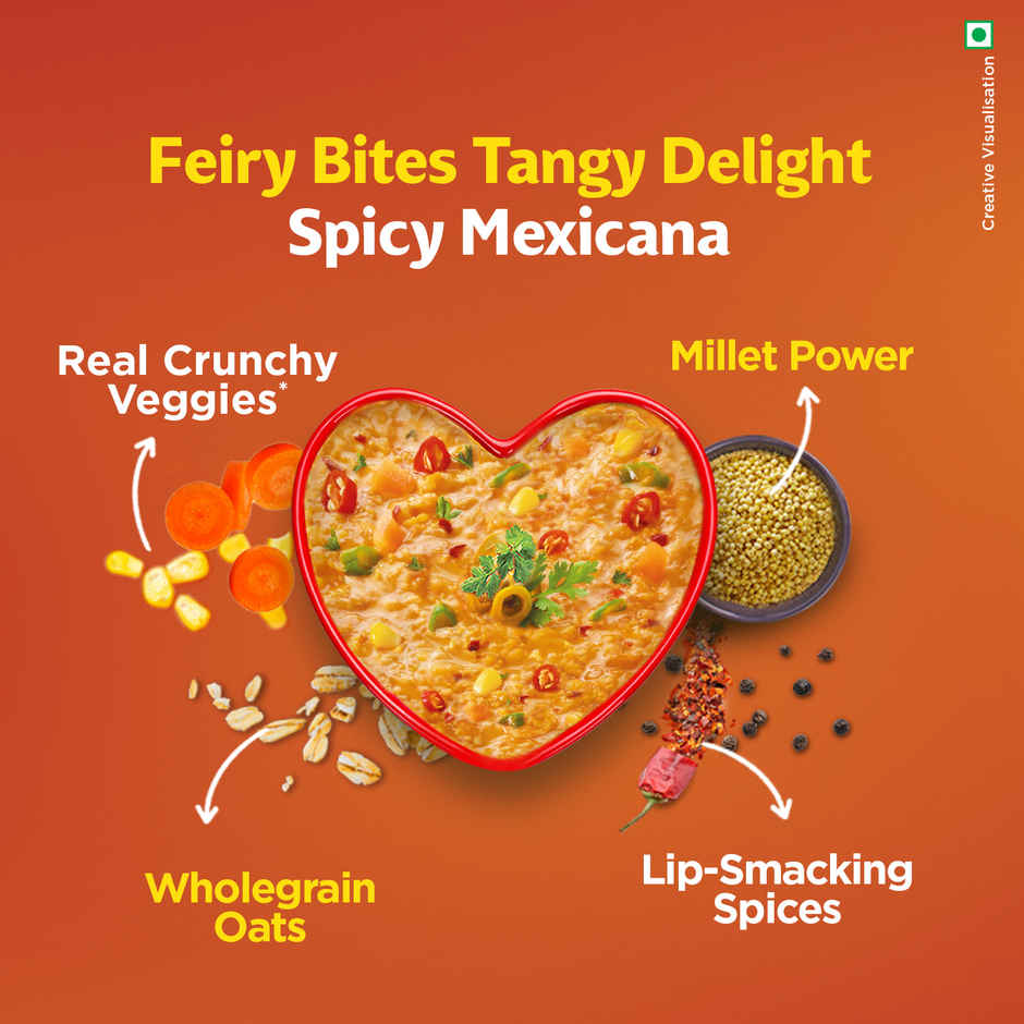 Saffola Masala Oats Spicy Mexican, Healthy & Tasty, Anytime Snack