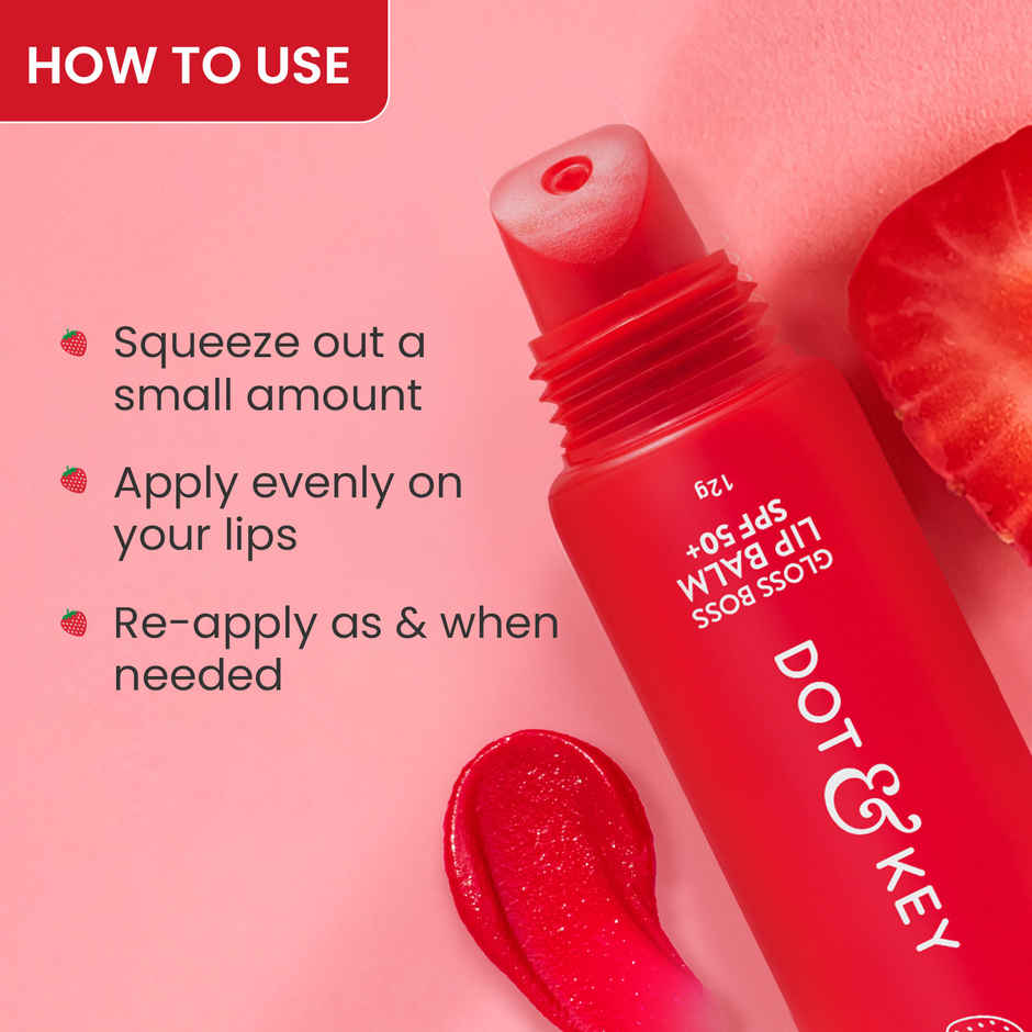 Dot & Key Gloss Boss Lip Balm SPF 50+ | Strawberry Crush