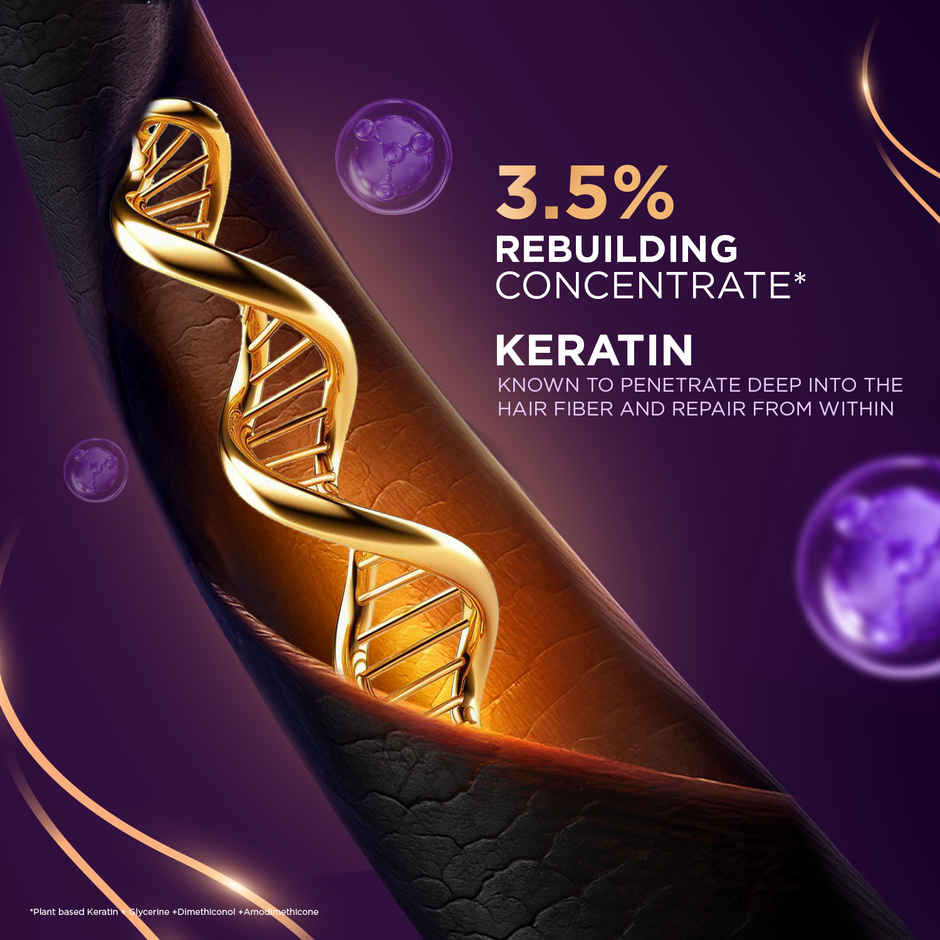 Livon Keratin Shampoo for Women & Men | Repairs Damaged Hair|Smooth & 5x Stronger Hair|No Parabens