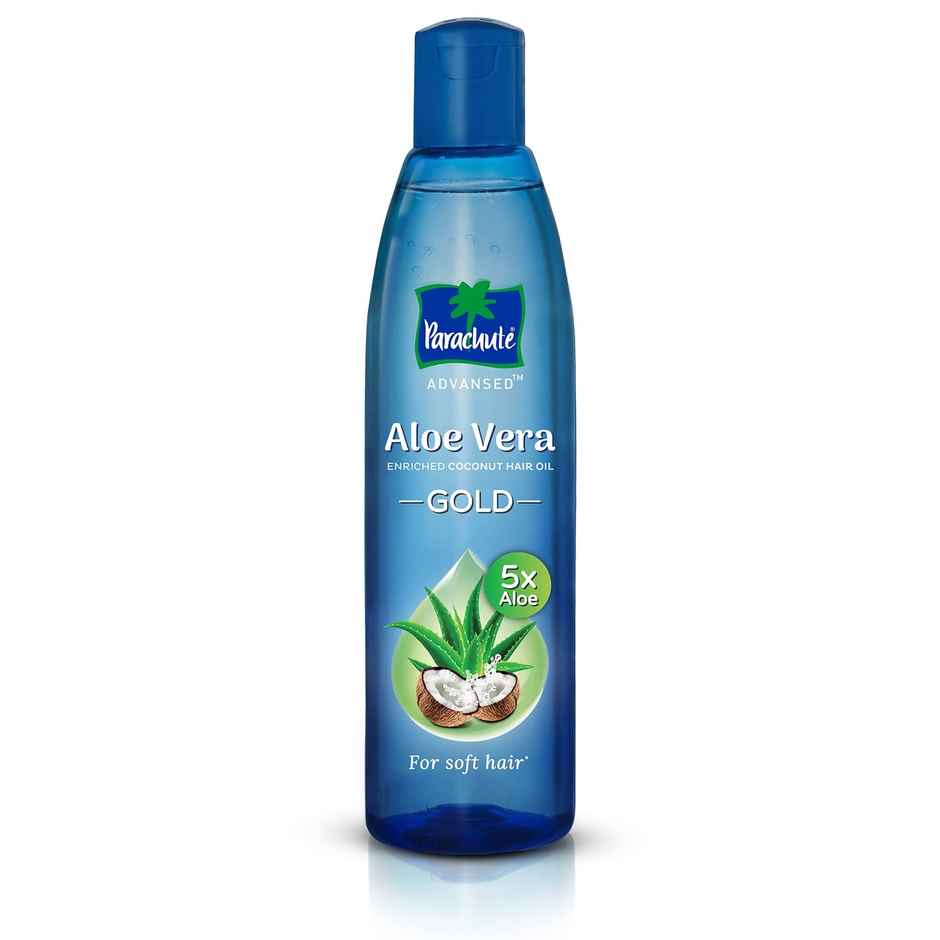 Parachute Advansed Aloe Vera Gold Hair Oil - Coconut for Nourishment, 5X Aloe for Soft Hair Combo