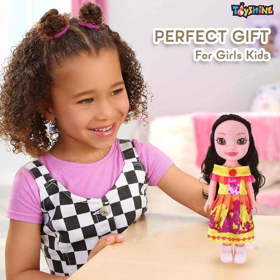 Toyshine 10 Inch Beauty Doll with Hair Accessories for Pretend Play - Assorted