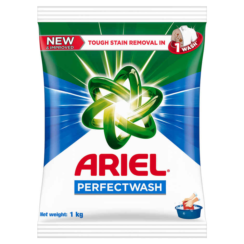 Ariel Perfect Wash Detergent Powder - Removes Tough Stains Like Haldi In 1 Wash