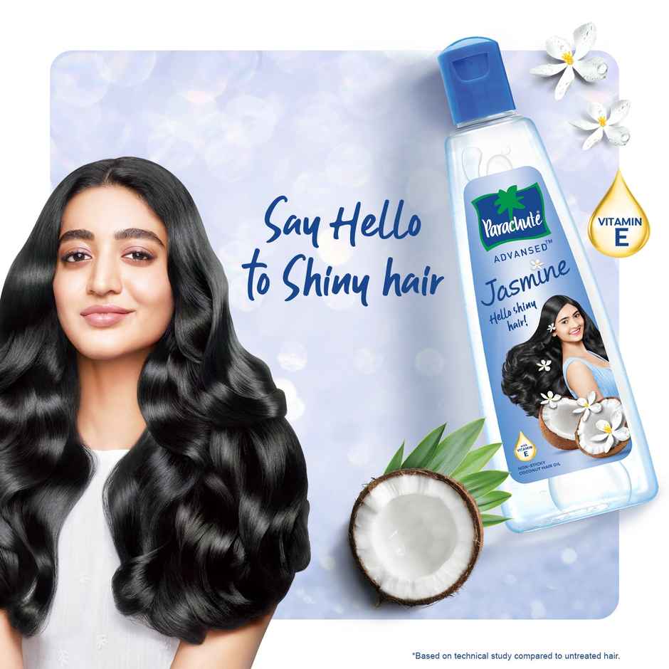 Parachute Advansed Jasmine, Non Sticky Coconut Hair Oil Combo