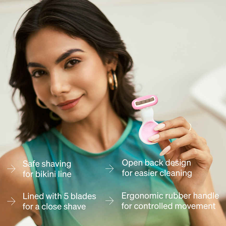 Namyaa Ultra Sensitive Mini Body Razor With 5 Blades