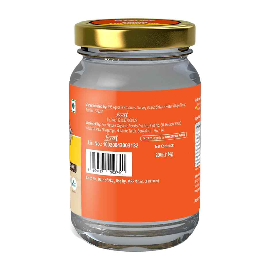 Pro Nature Coconut Oil Cold Pressed Oil (Nariyal Oil) | Glass