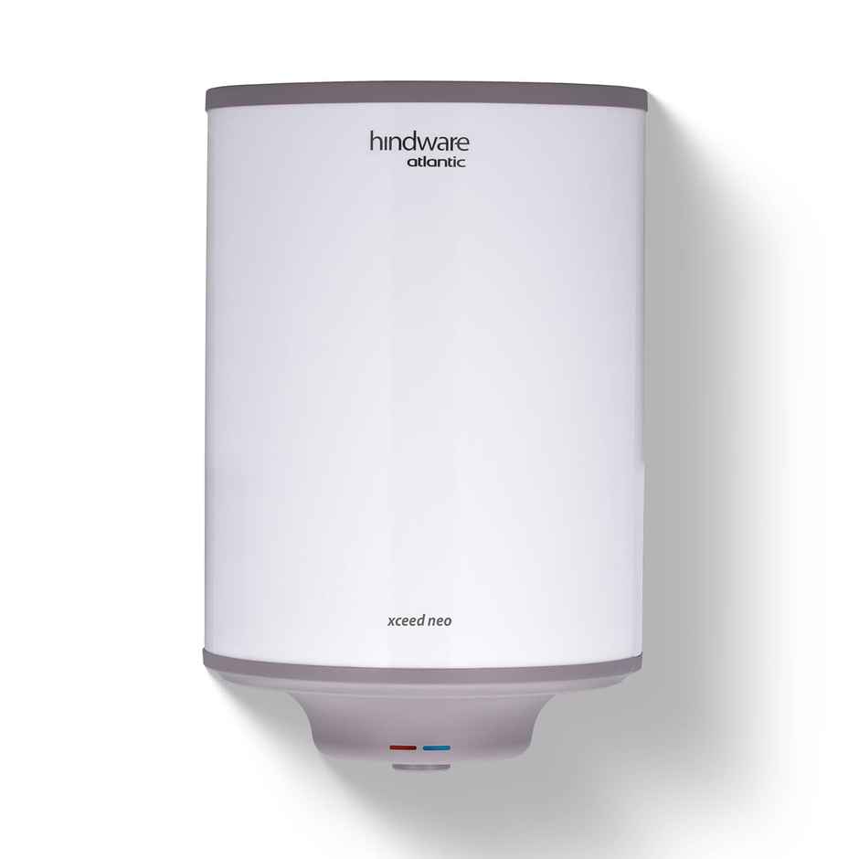 Hindware Smart Appliances Xceed Neo 10L, 2Kw, Glasslined Coated Tank, Storage Water Heater, White