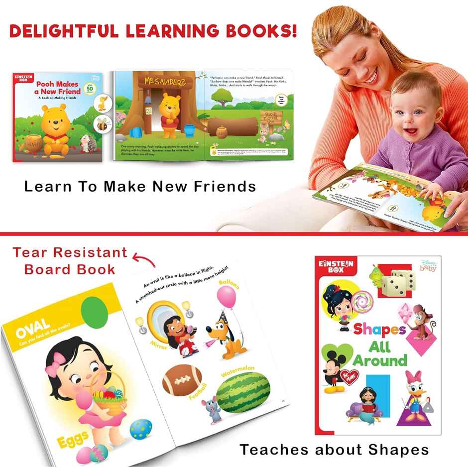 Einstein Box Featuring Disney for 2-Year-Old Boys & Girls | Books & Activities for Toddlers