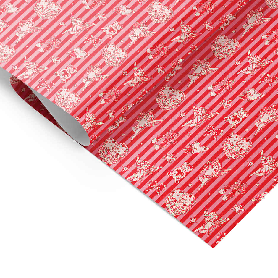 Tiger Notes Gift Wrap | Cupid Stripes