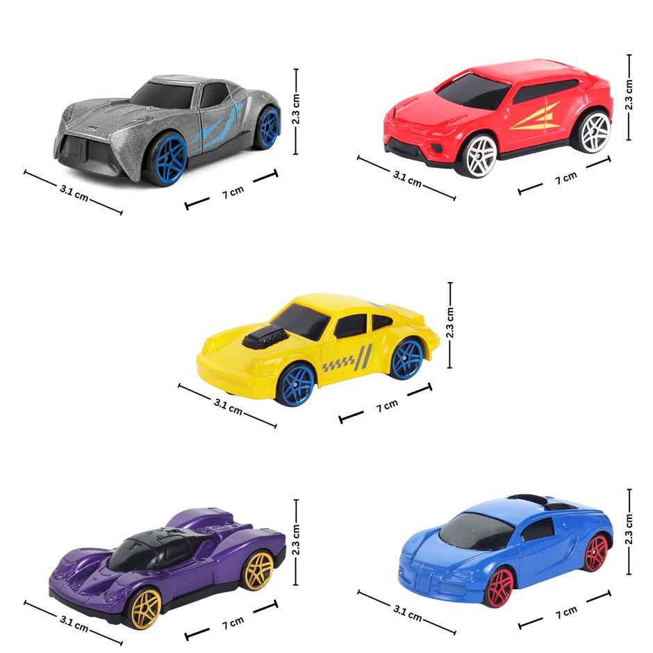 Race N Roll 1:64 Metal Die Cast Car |  Pack of 5