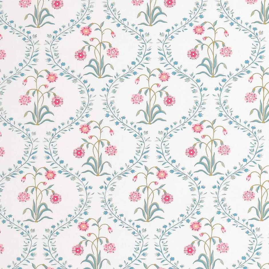 Haus & Kinder Double 100% Cotton Floral Bedsheet | Pink Blossom | 98 x 89 in