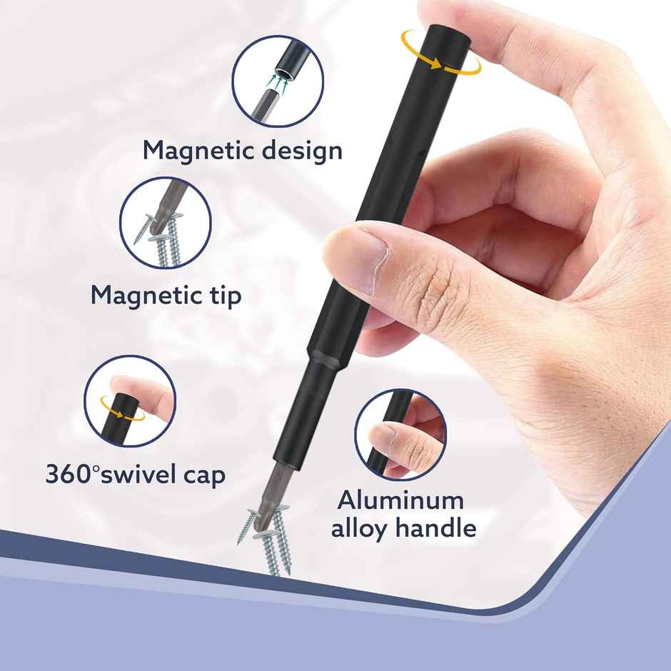 Agaro 62 Inch 1 Mini Precision Screwdriver Set, Multifunction Magnetic Driver Bit Set