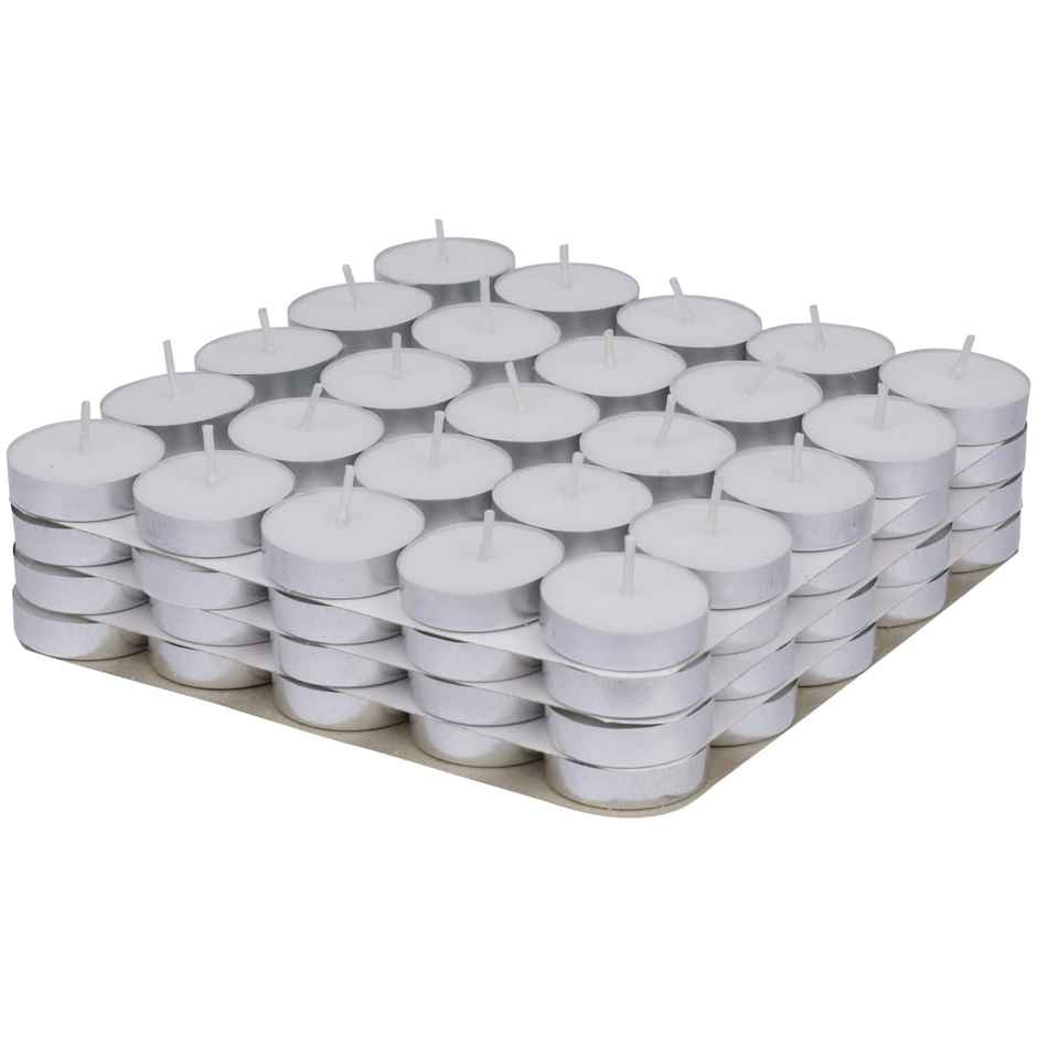 Tealight Candles Set | 50 Wax Candles | Smokeless | 3-Hour Burn Time | Perpetual