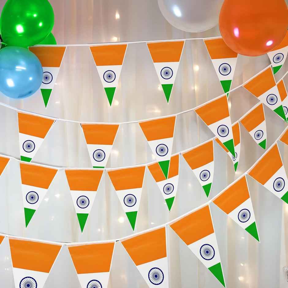 Tiranga Flag Bunting for Independence Day Decoration | Pack of 4 | Special You