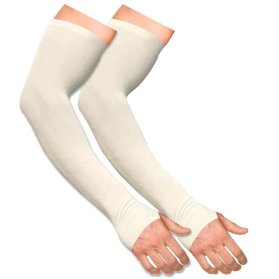 Boldfit Arm Sleeves For Men & Women Uv Protection Hand Sleeves With Thumb- Gray
