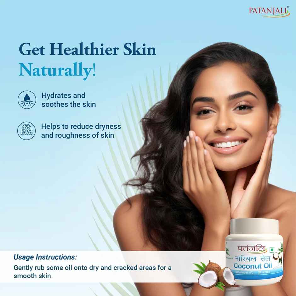Patanjali Coconut Oil Jar Nariyal Ka Tel for Strong and Long Hair Jar