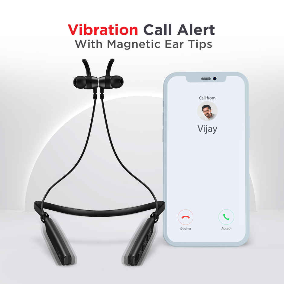 boAt Rockerz 235 Pro BT Neckband w/ 20H Playtime, ENx Technology & BEAST Mode (Active Black)