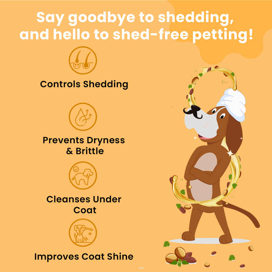 Petterati Shed Control Dog Shampoo Controls Excessive Shedding