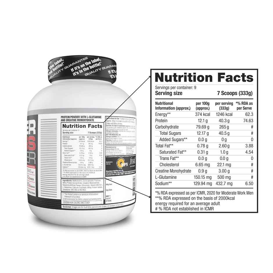 Labrada Super Mass Gainer Choc Ice Cream