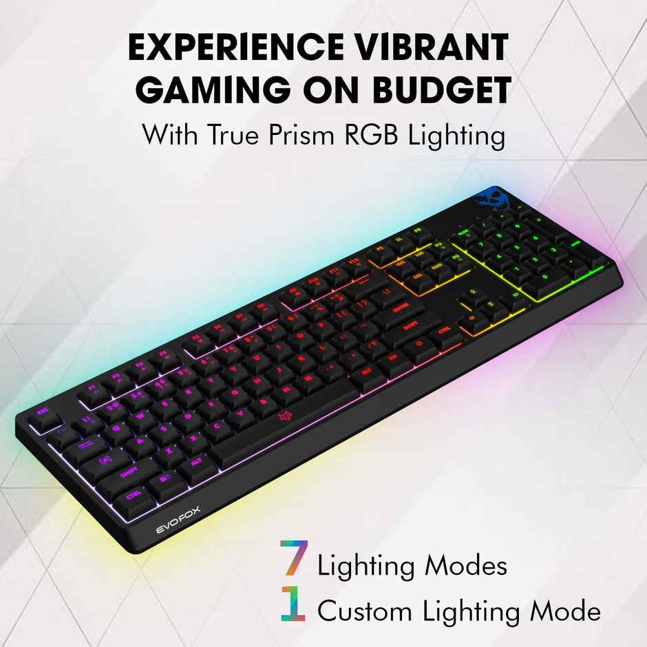 EvoFox Deathray RGB Gaming Keyboard - Black