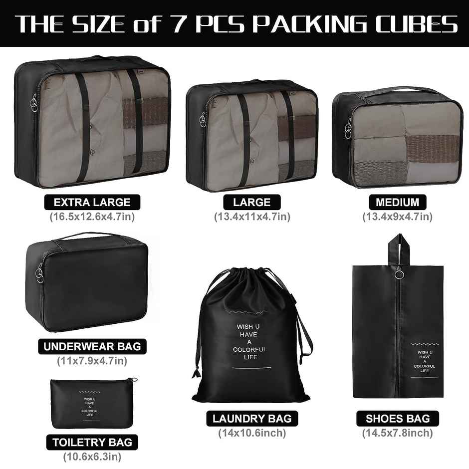 Perpetual Travel Organizer 7 in 1 | Black