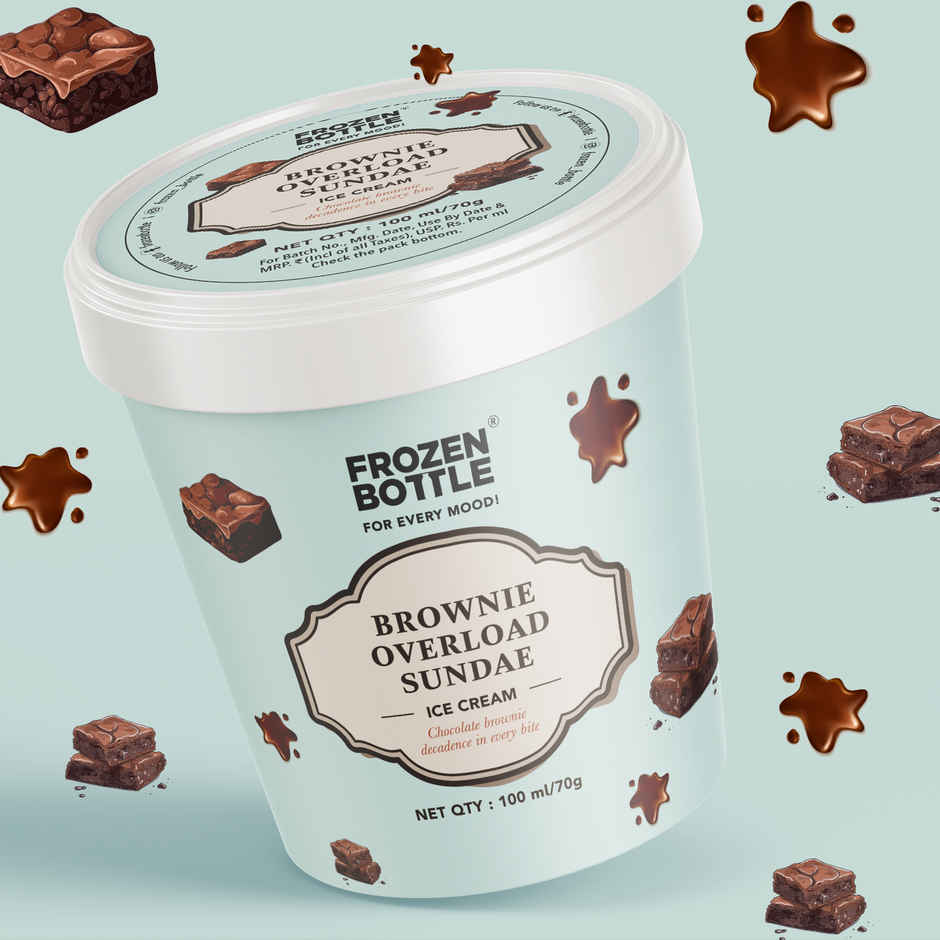 FROZEN BOTTLE Brownie Overload Sundae Cup