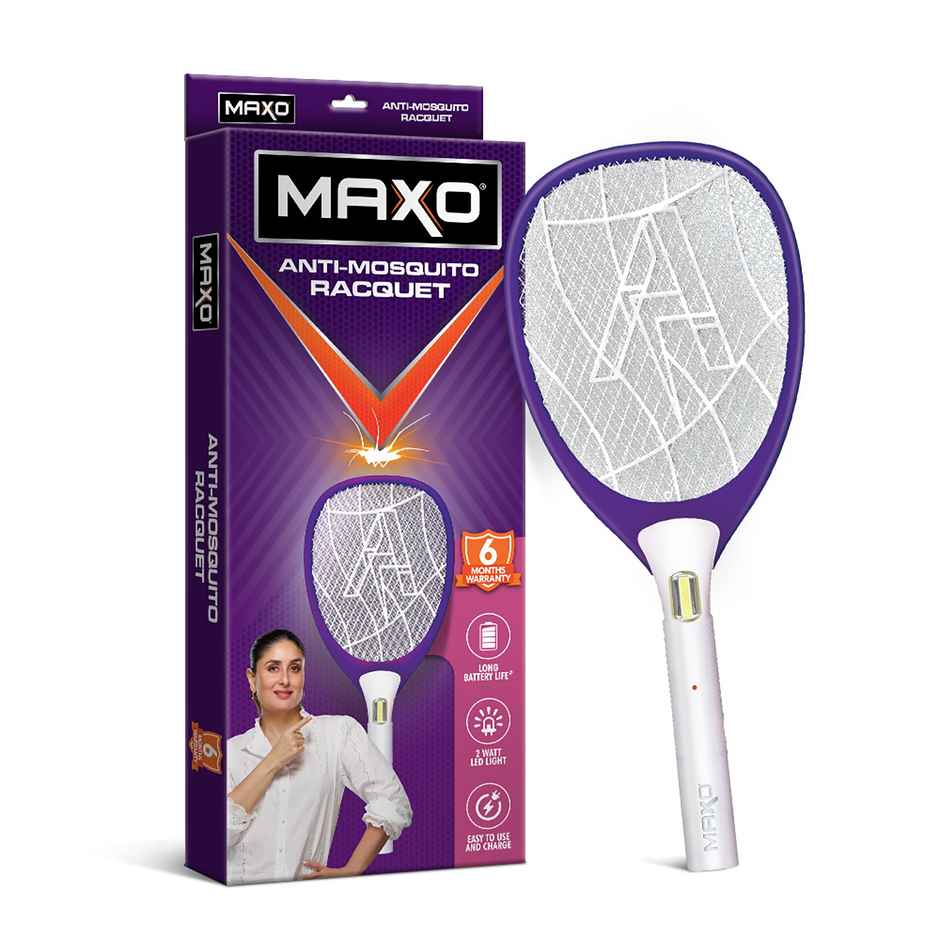 Maxo Anti Mosquito Racquet for Instant Mosquito Kill and Rechargeable Use