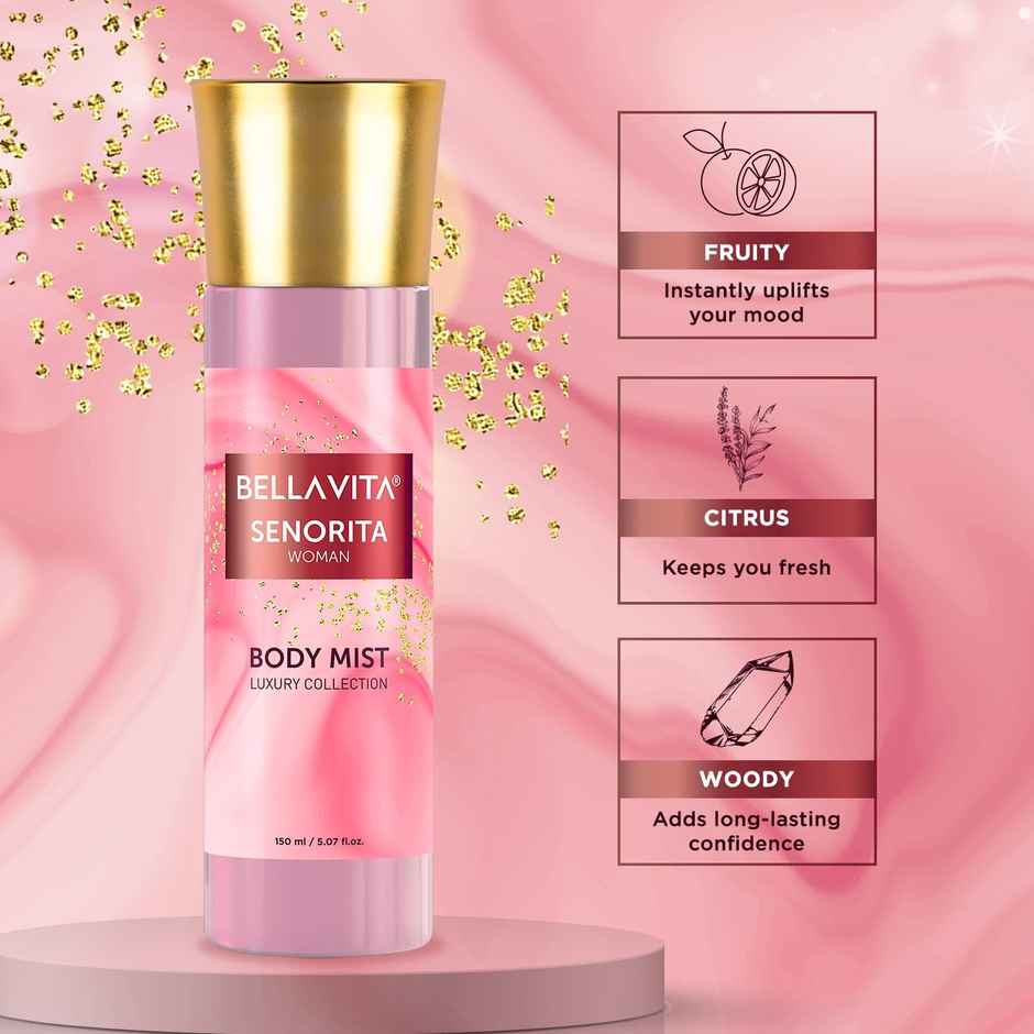 Bella Vita Organic Luxury Senorita Woman Body Mist Perfume For Women