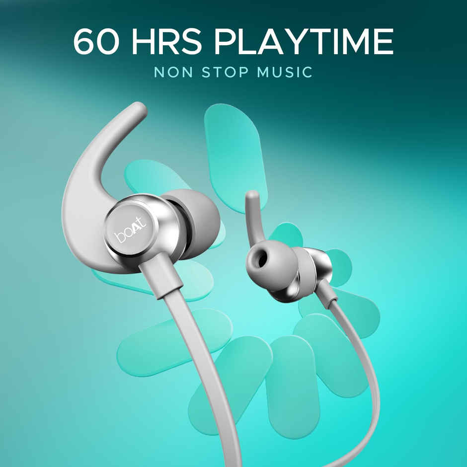 boAt Rockerz 255 Pro+ w/Upto 60 Hours Playback, ASAP Charge(10 Mins=20 Hours)(Moon White)