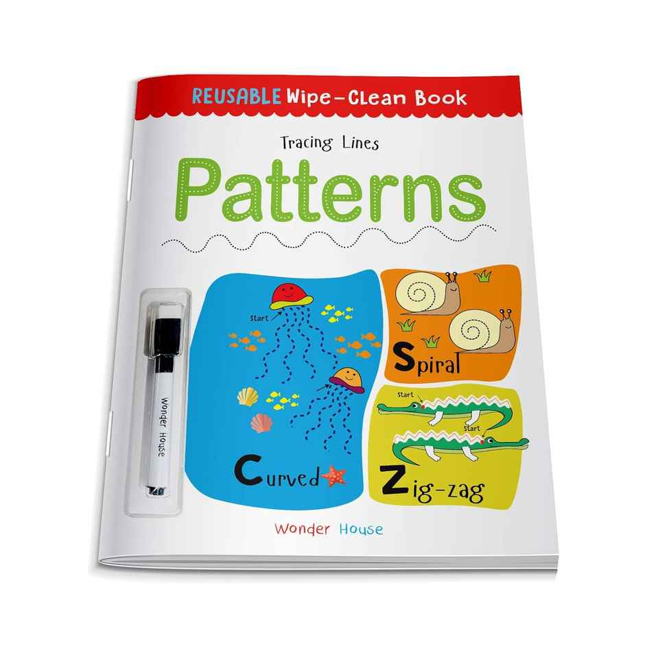 Reusable Wipe and Clean Book Tracing - Lines Patterns - Trace and Practice Patterns