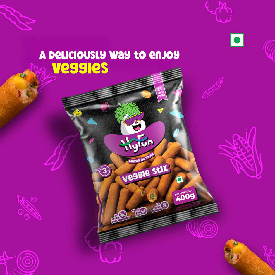 HyFun Veggie Stix, Tasty & Wholesome, Veg Snack | Frozen